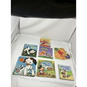 Vintage Children Books Lot of 7 Little Golden Golden Shape First Golden Disney